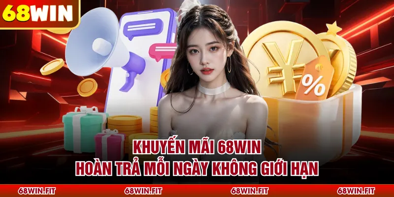 Khuyến mãi 68WIN hoàn trả mỗi ngày không giới hạn